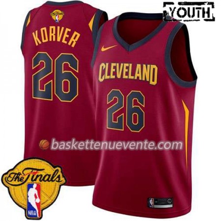 Maillot Basket Cleveland Cavaliers Kyle Korver 26 2018 NBA Finals Nike Rouge Swingman - Enfant